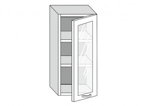 19.40.3 Шкаф настенный (h=913) на 400мм с 1-ой стекл. дверцей в Чернушке - chernushka.магазин96.com | фото