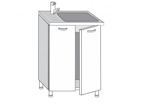 2.60.2мн Шкаф-стол на 600мм под накладную мойку с 2-мя дверцами в Чернушке - chernushka.магазин96.com | фото