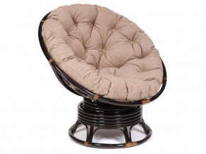 Кресло-качалка Papasan w 23/01 B с подушкой Antique brown, экошерсть Коричневый в Чернушке - chernushka.магазин96.com | фото