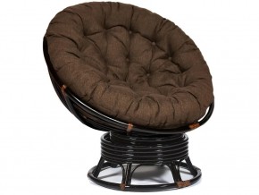 Кресло-качалка Papasan w 23/01 B с подушкой Antique brown, ткань Коричневый в Чернушке - chernushka.магазин96.com | фото