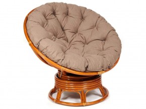 Кресло-качалка Papasan w 23/01 B с подушкой Cognac, экошерсть Коричневый в Чернушке - chernushka.магазин96.com | фото