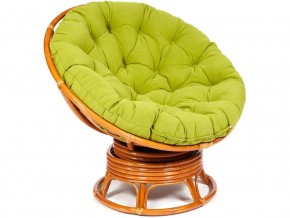 Кресло-качалка Papasan w 23/01 B с подушкой Cognac, флок Олива в Чернушке - chernushka.магазин96.com | фото