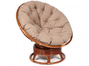 Кресло-качалка Papasan w 23/01 B с подушкой Pecan, экошерсть Коричневый в Чернушке - chernushka.магазин96.com | фото