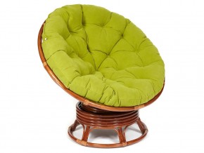 Кресло-качалка Papasan w 23/01 B с подушкой Pecan, флок Олива в Чернушке - chernushka.магазин96.com | фото