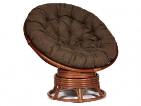 Кресло-качалка Papasan w 23/01 B с подушкой Pecan, ткань Коричневый в Чернушке - chernushka.магазин96.com | фото