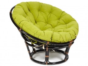 Кресло Papasan 23/01 W с подушкой Antique brown, флок Олива в Чернушке - chernushka.магазин96.com | фото