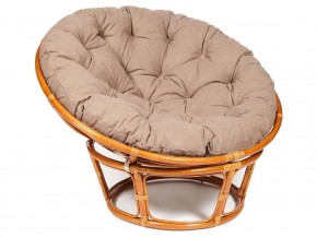 Кресло Papasan 23/01 W с подушкой Cognac, экошерсть Коричневый в Чернушке - chernushka.магазин96.com | фото