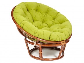 Кресло Papasan 23/01 W с подушкой Pecan, флок Олива в Чернушке - chernushka.магазин96.com | фото